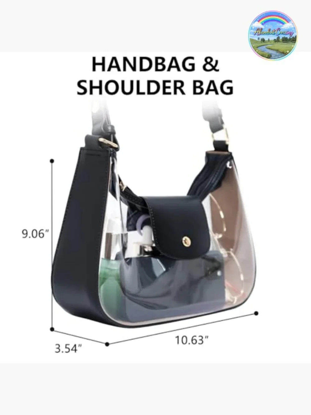 Vegan Leather Hobo Purse Crossbody Bag with Adjustable Strap Lightweight Handbag